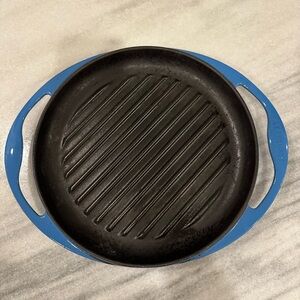 Le Creuset Blue Cast Iron Grill Pan